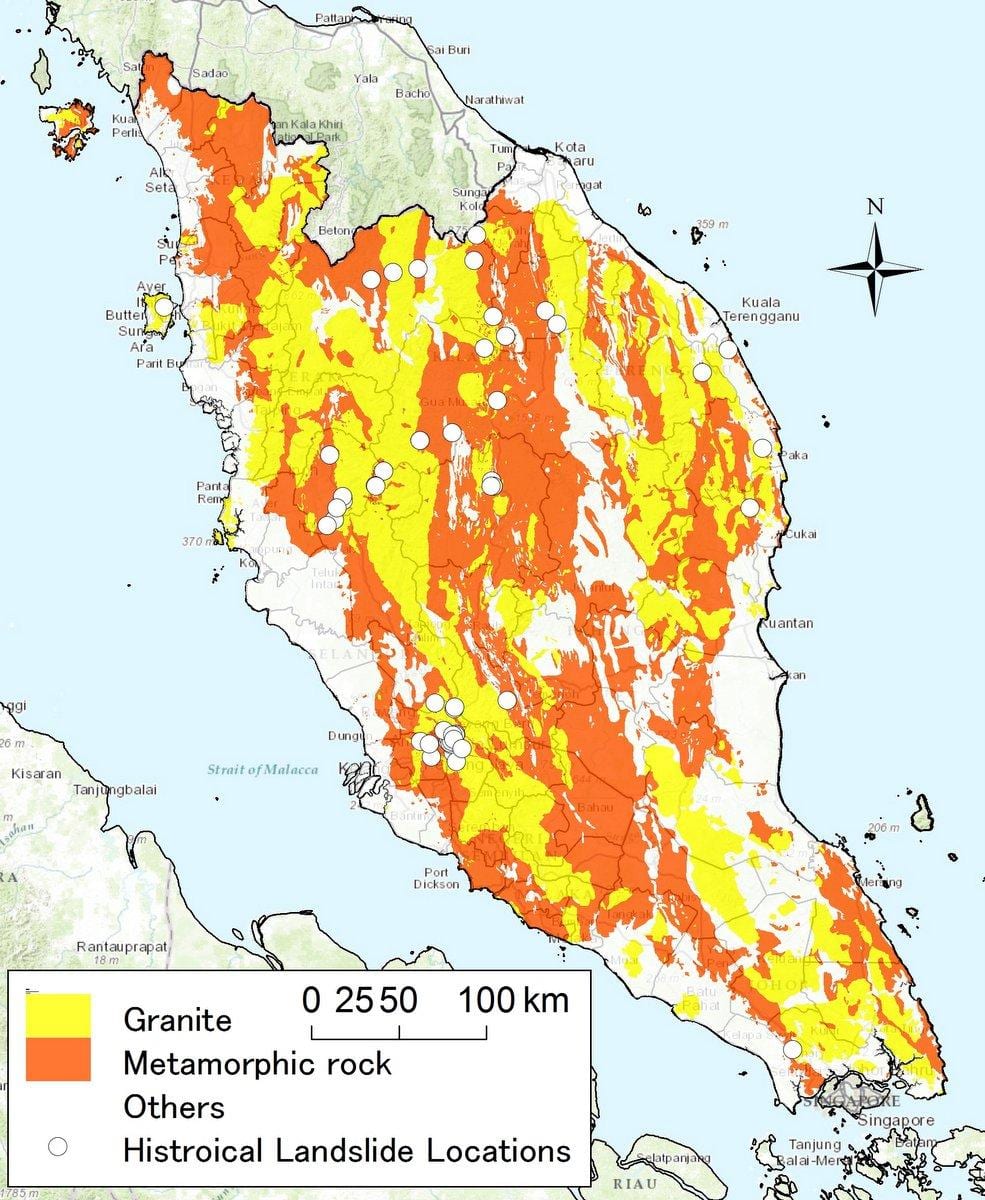 geološke mapu malezije