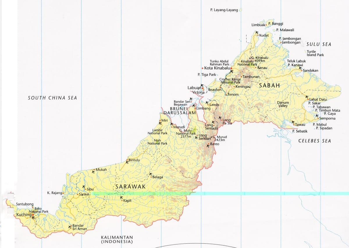 mapa labuan maleziji
