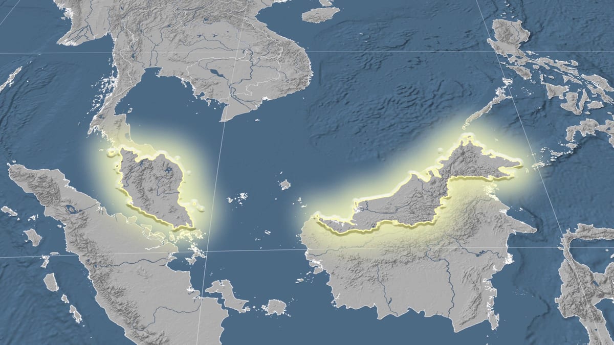 mapa je iz malezije elevacija