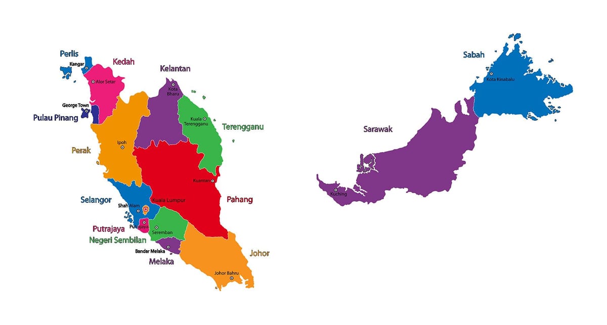 mapa je iz malezije mapu sliku