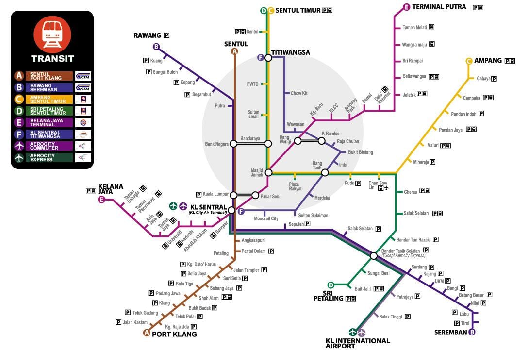 mapa je iz malezije prijevoz