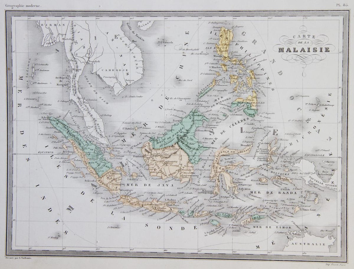 mapa je iz malezije stara