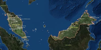 Mapa živjeti mapu maleziji