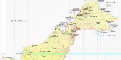 Mapa labuan maleziji