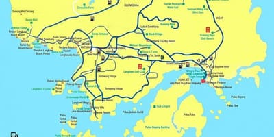Mapa maleziji i langkawi