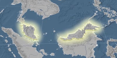 Mapa je iz malezije elevacija 