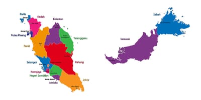 Mapa je iz malezije mapu sliku
