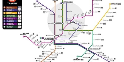 Mapa je iz malezije prijevoz