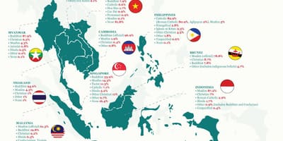 Mapa je iz malezije religija