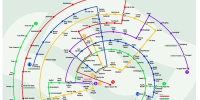 Mrt liniju mapu maleziji