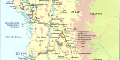 Mapa perak država maleziji